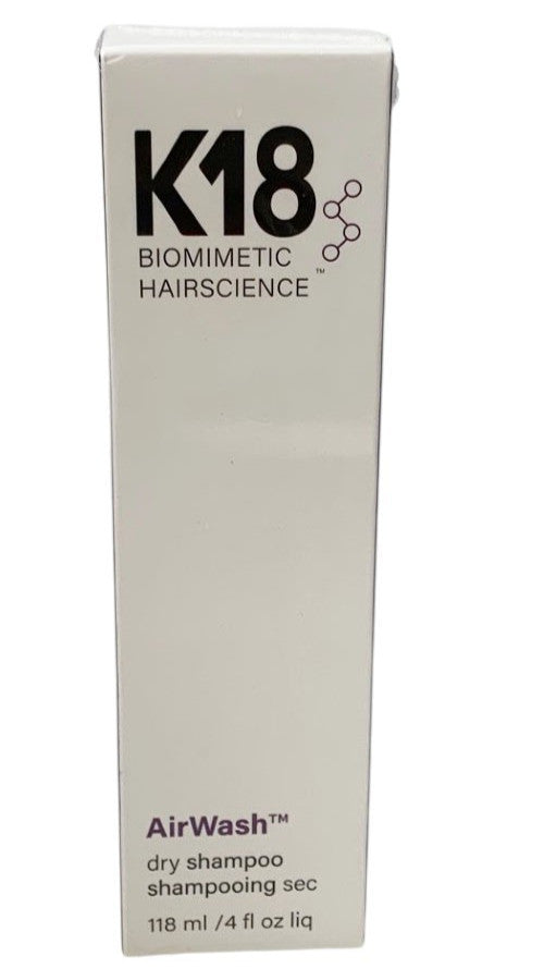 K18 AirWash Dry Shampoo - 118 ml Refreshes Hair, Absorbs Oil & Odor