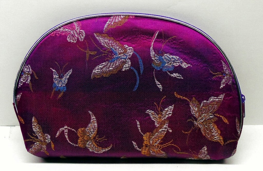 5-Piece Nested Pouch Set with Zipper, Lined for Jewelry, Cosmetics, Gifts