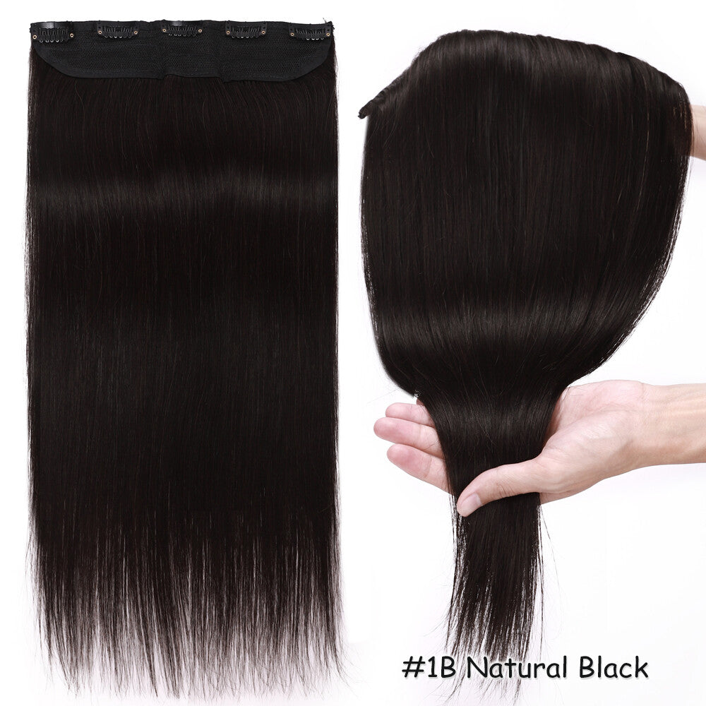 Clip-In Human Hair Extensions Full Head Highlight Straight