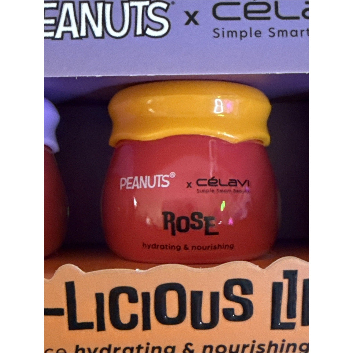 Lip Balm Oil Set with Cherry and Rose Flavors - Snoopy Halloween Boo-Licious 3 Piece