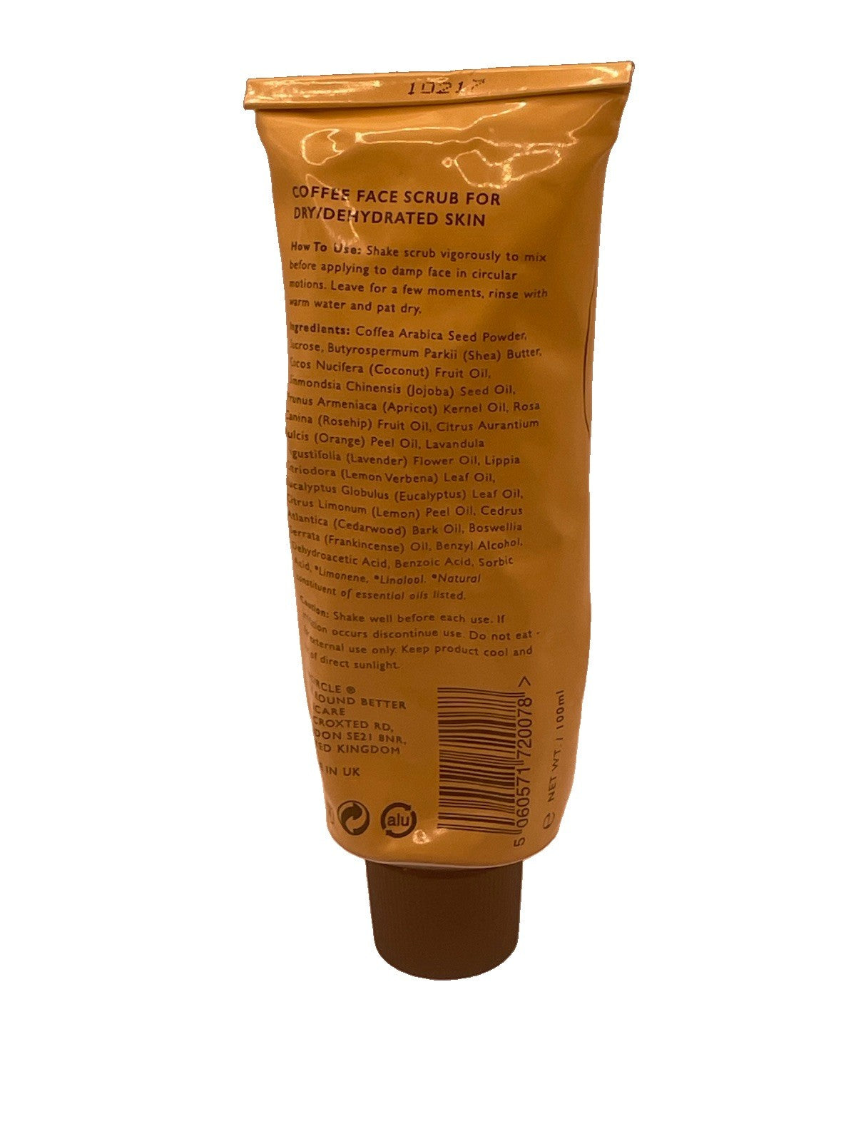 UpCircle Beauty Face Scrub Coffee & Citrus Oils Blend