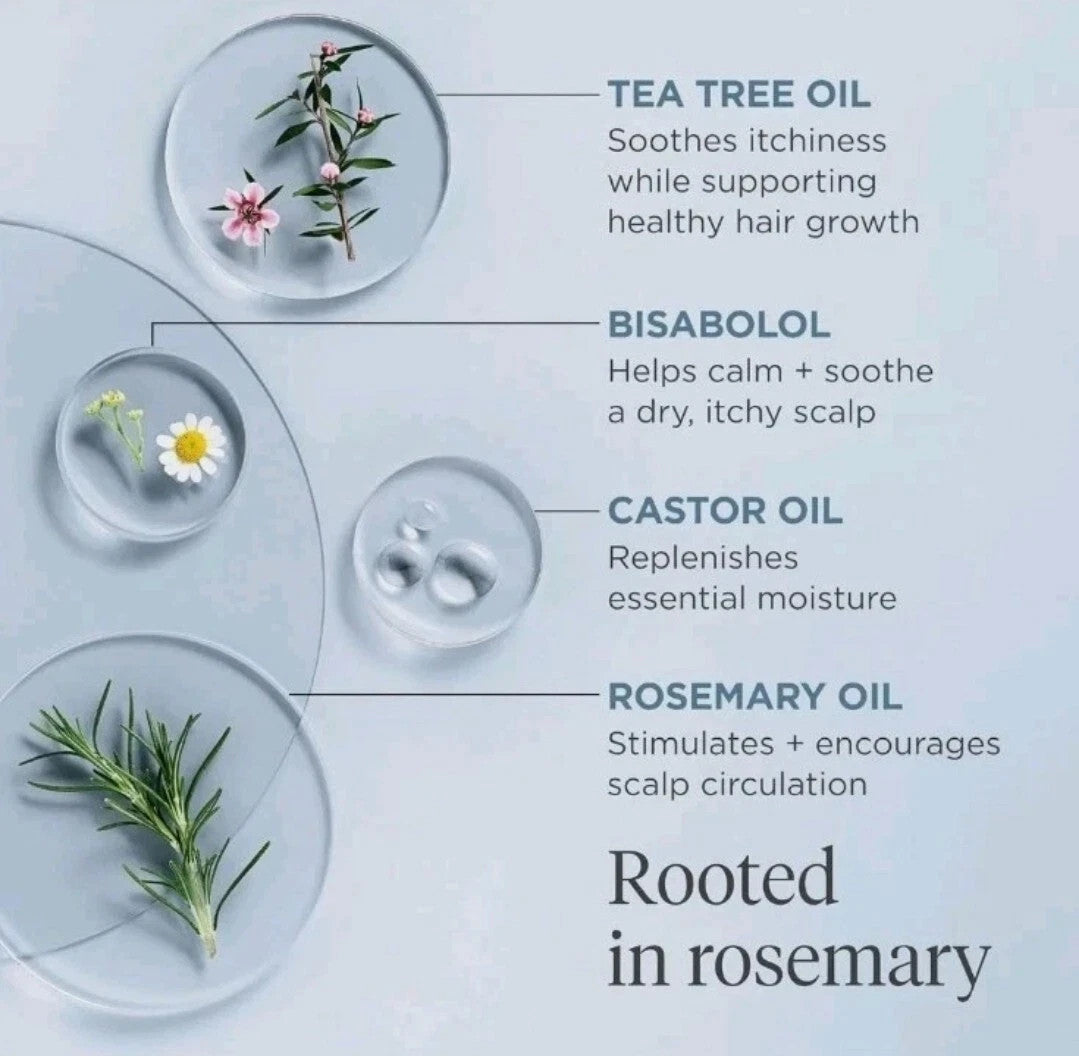 Scalp Treatment Oil with Rosemary for Hair Growth & Irritation Relief - 3.4oz