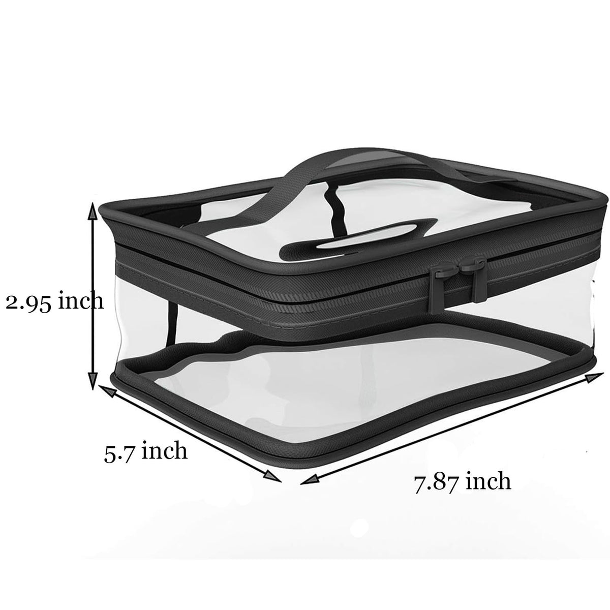 Transparent Waterproof Cosmetic Bag Set - Travel Makeup & Toiletry Organizer