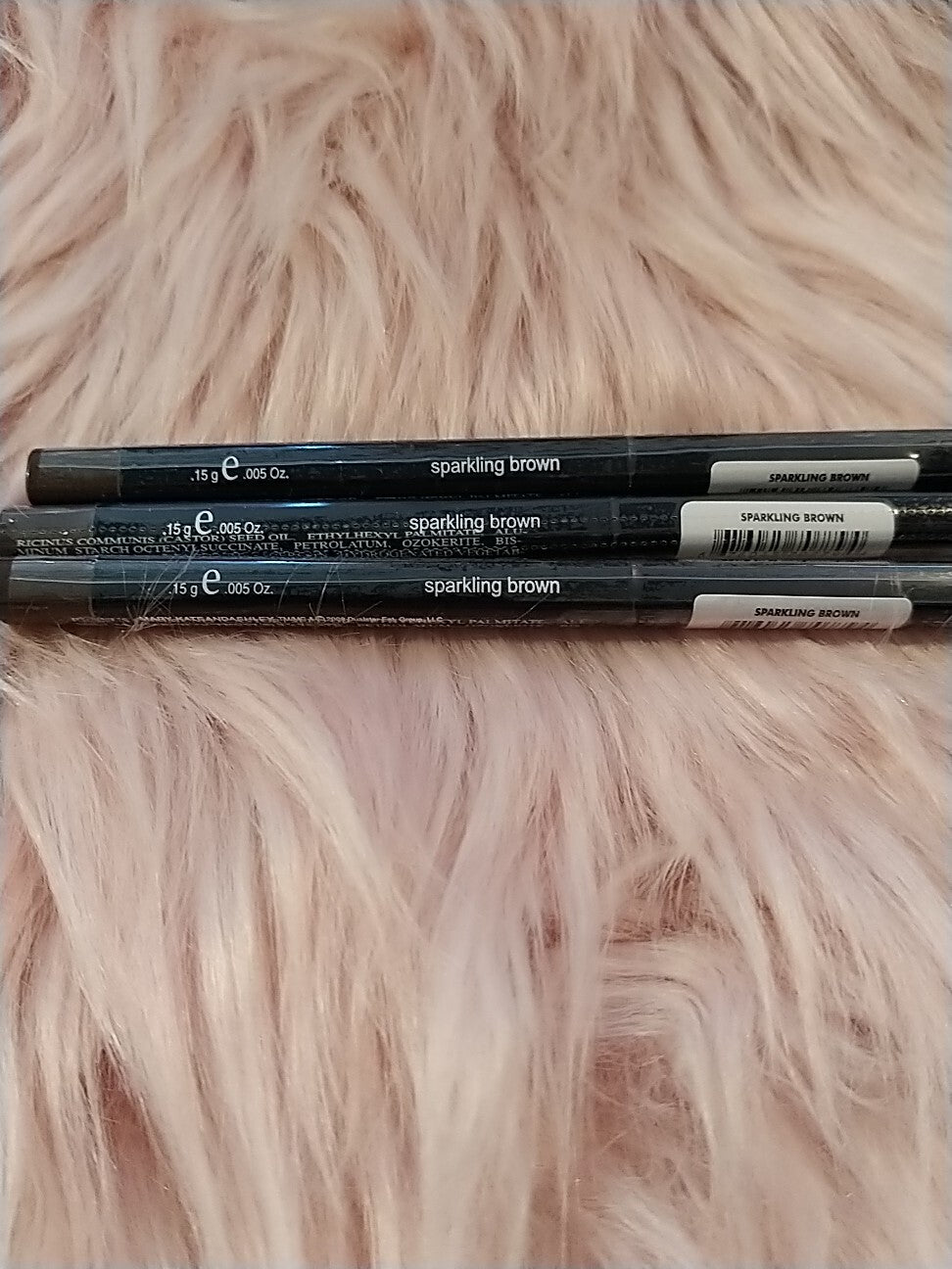 Brown Eye Liner Pencil Set - Sparkling Makeup for Eyes (3 Pack)