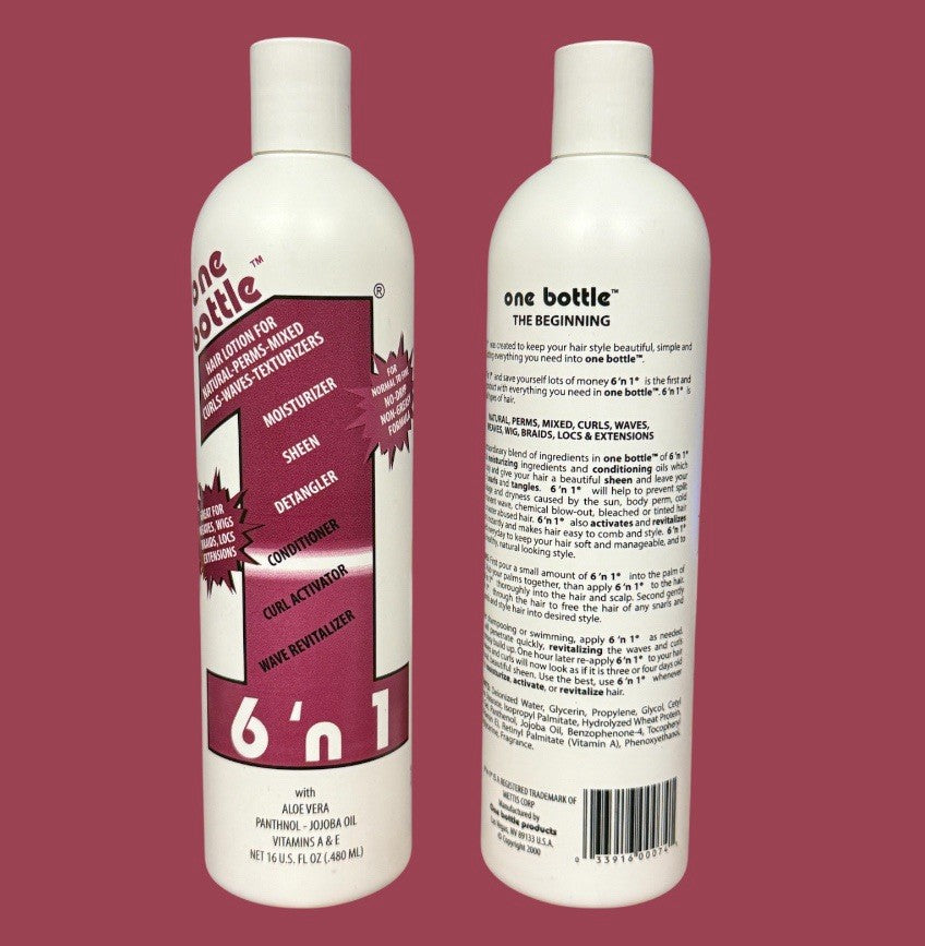 2 Pack 16oz Hair Lotion with Aloe Vera & Jojoba Oil for Curls & Waves - Natura-perms
