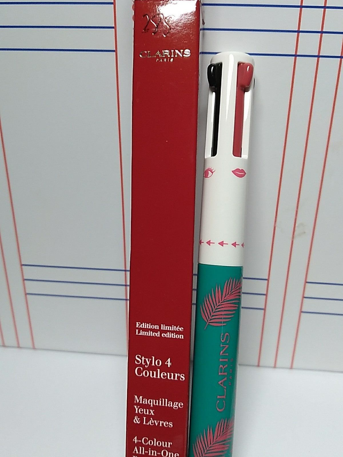 Clarins 4-Color All-In-One Pen for Eyes & Lips Limited Edition - NIB