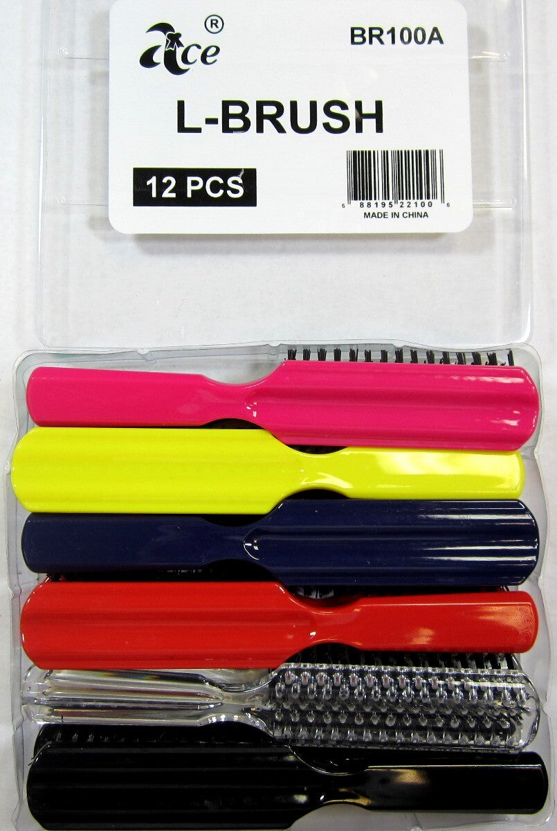 Large Plastic Hair Styling Brush - 8 Inch Nylon Bristle, Bulk Pack
