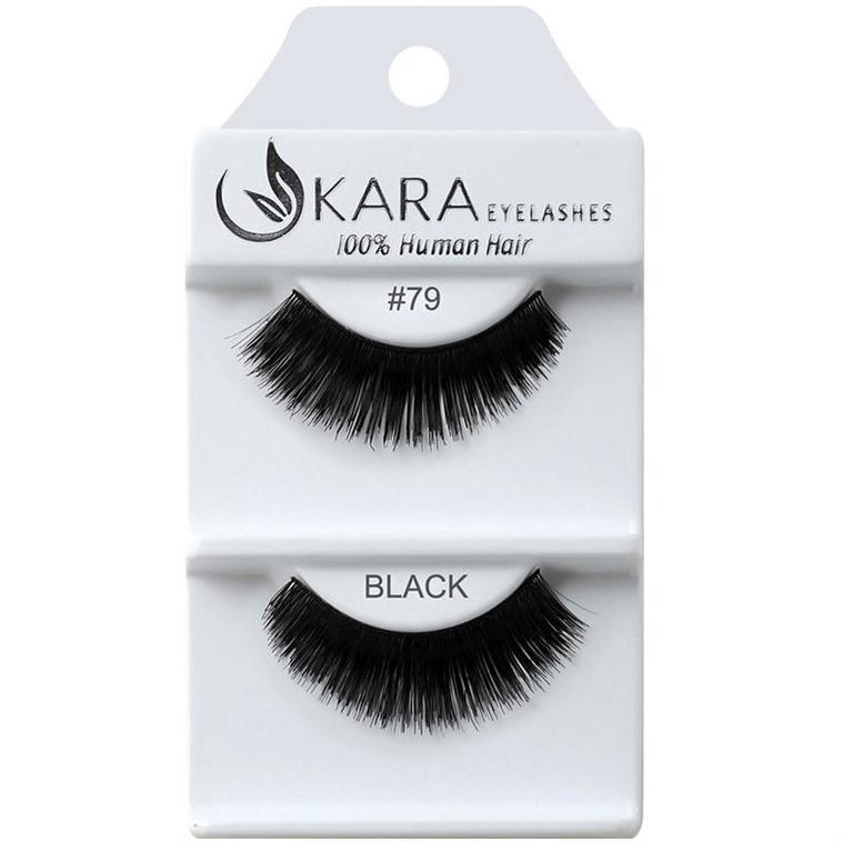 6 Pairs 100% Human Hair False Eyelashes - Kara Assorted Styles