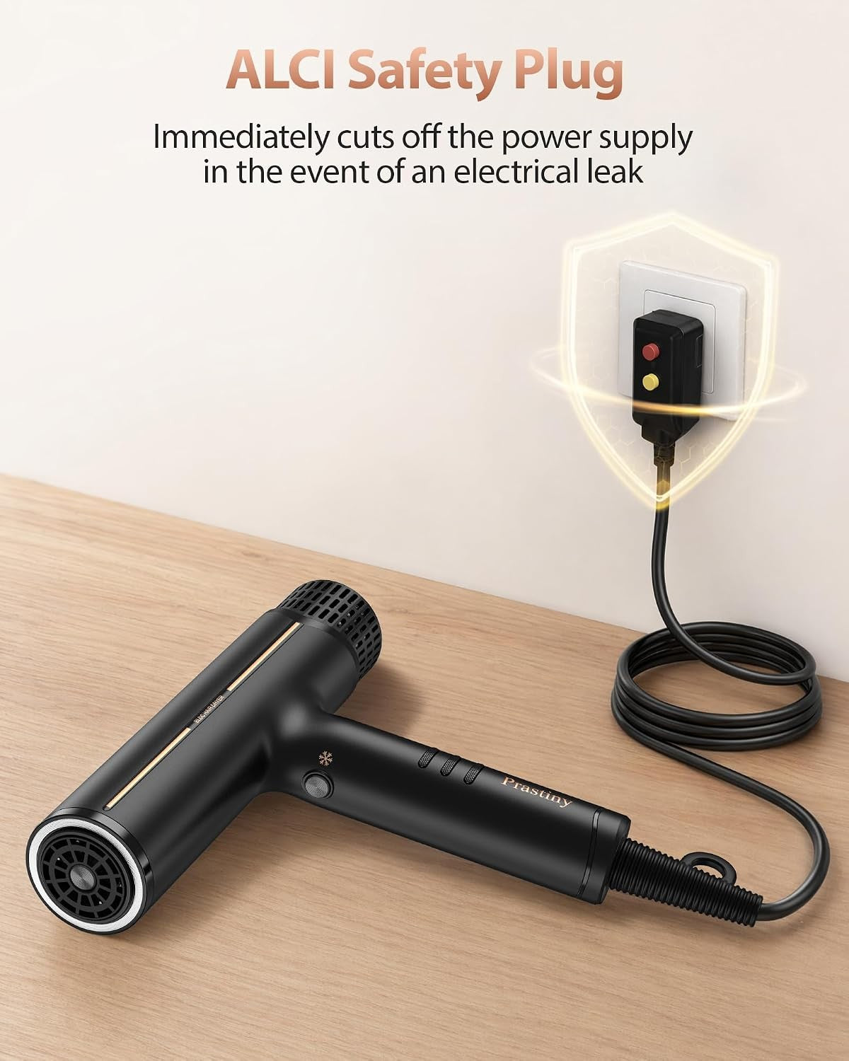 Professional Ionic Hair Dryer with Diffuser - Fast Drying Quiet Styling