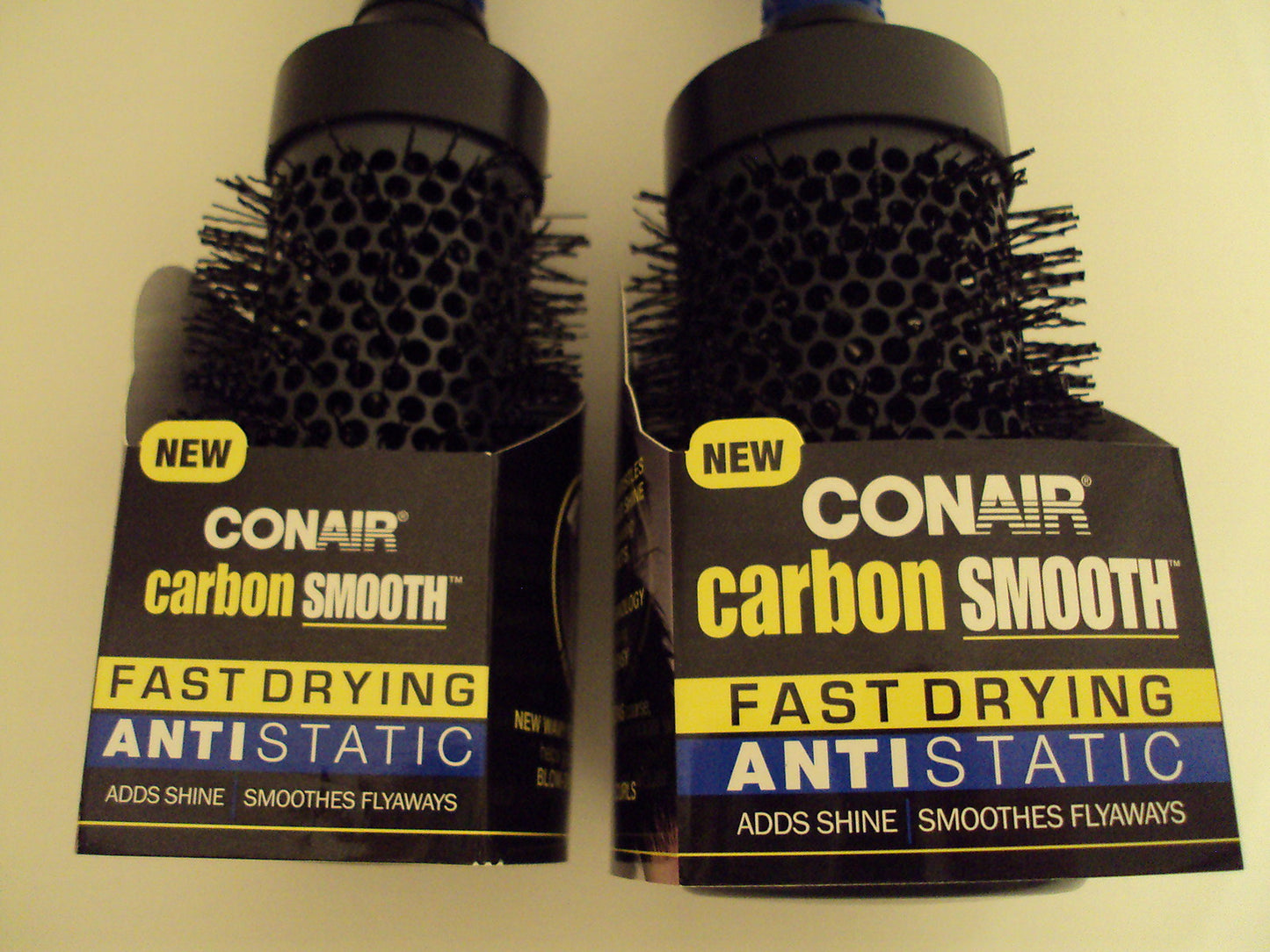 Conair Carbon Smooth Barrel Brush Set for Fast Drying and Shine