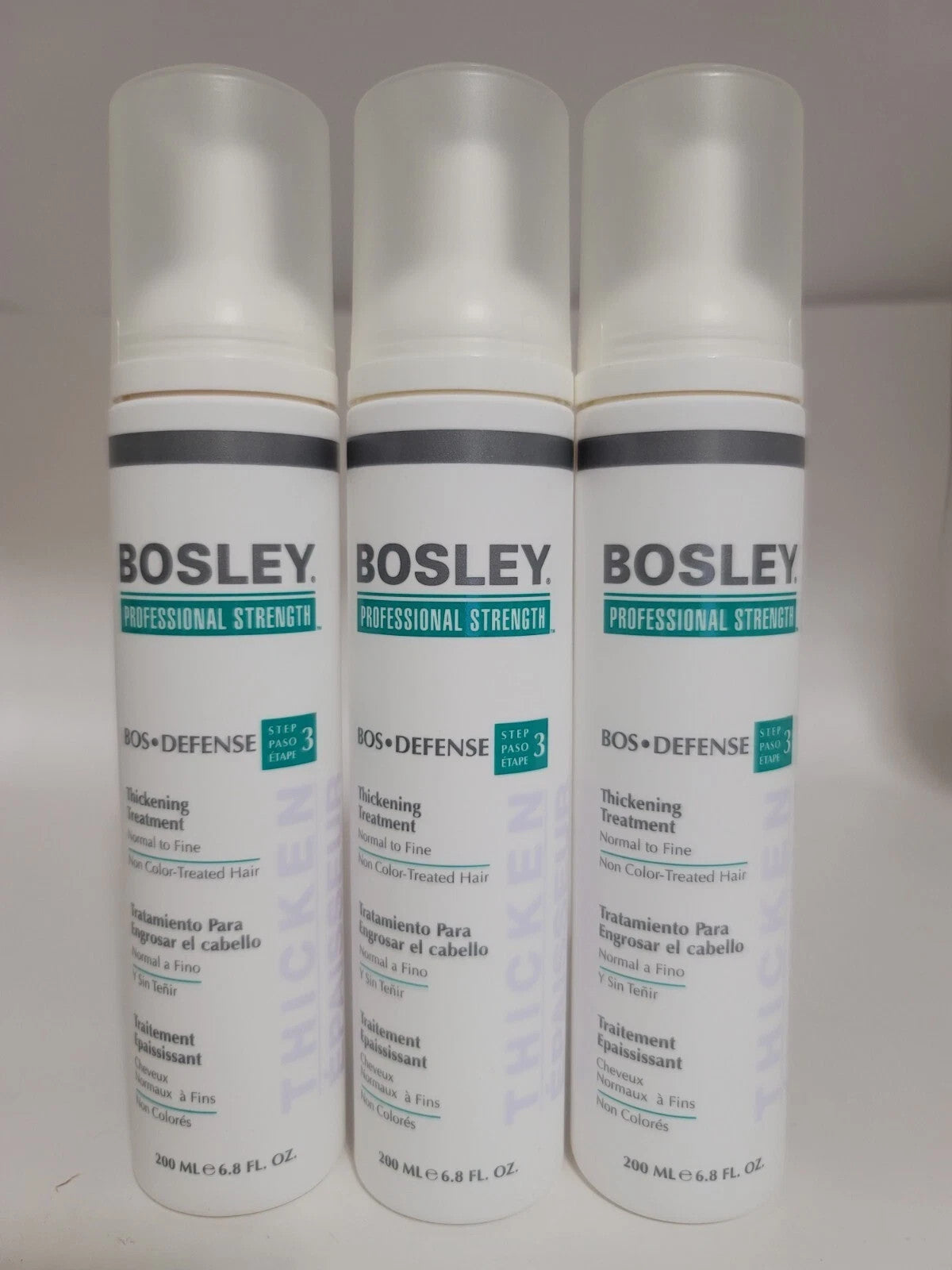 Bosley Thickening Treatment for Non-Color-Treated Hair - 3 Pack 6.8 fl oz