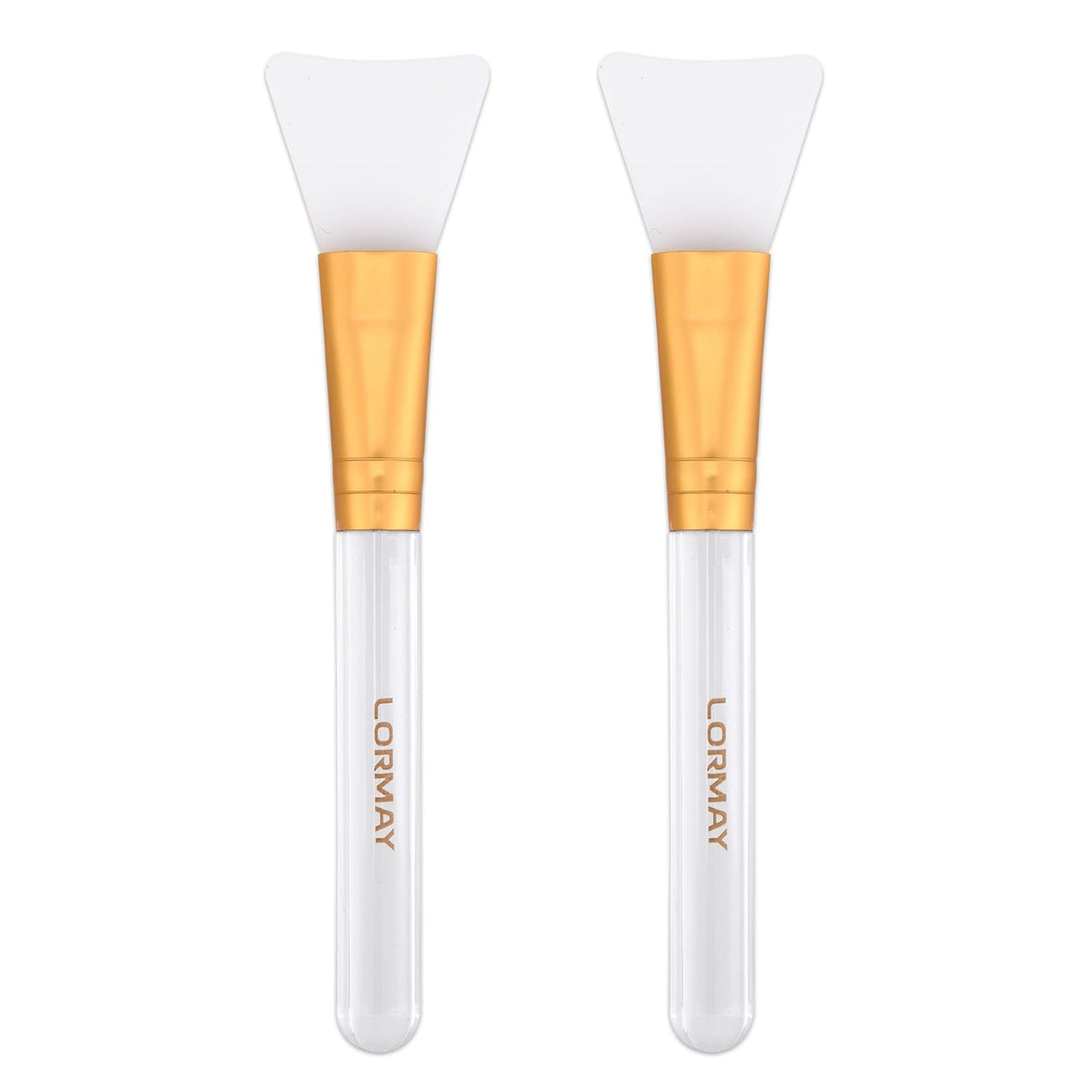 Silicone Face Mask Applicator Brushes - 2 Pack for Skincare & Masks