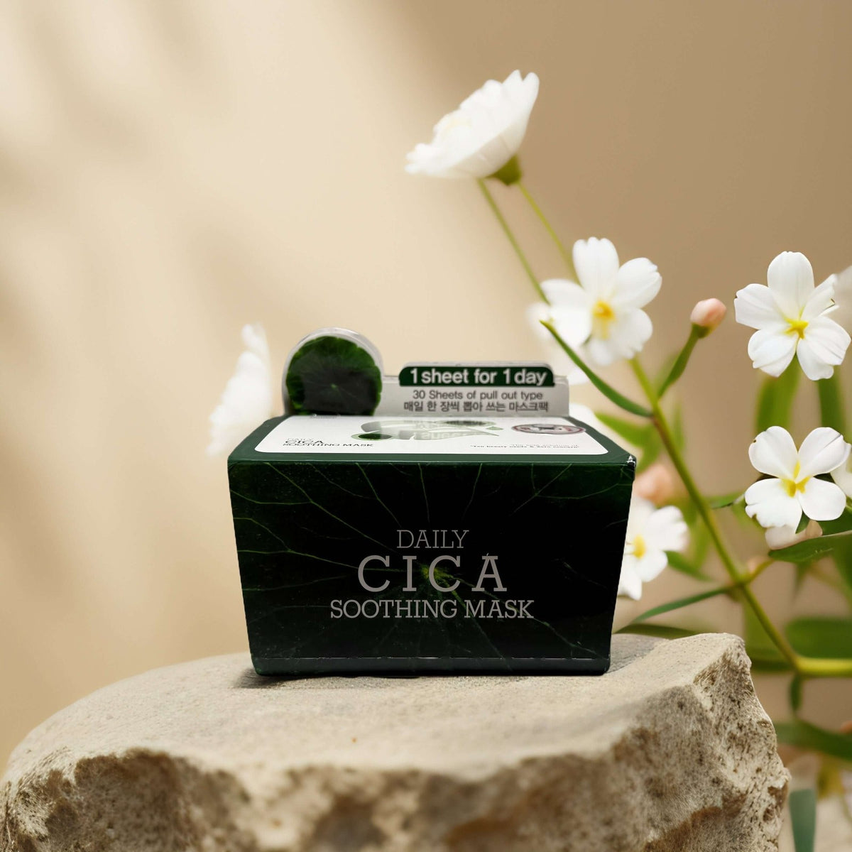 CICA Soothing Facial Sheet Masks – 30-Pack, 12.3 fl oz