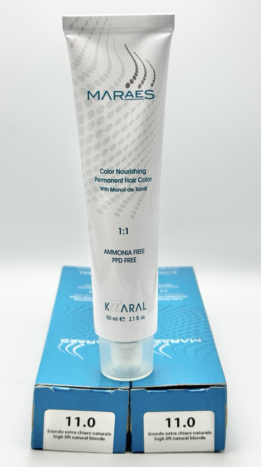 Kaaral MARAES Permanent Hair Color 11.0 High Lift Natural Blonde - 2 Pack