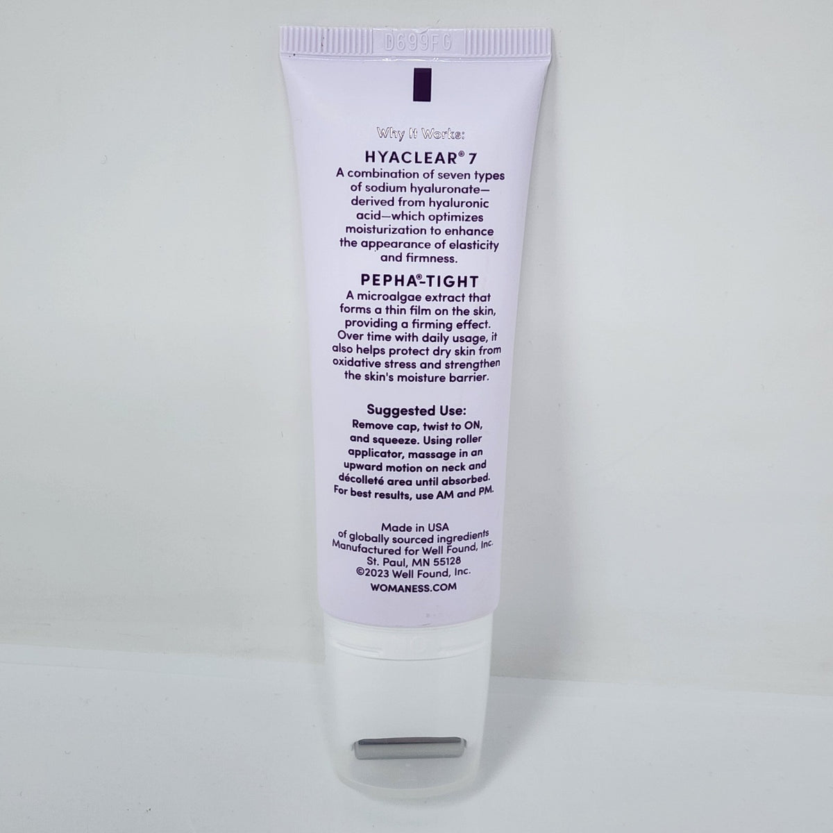 Womaness Neck & Décolleté Serum - Hydrating Skin Care for Neck 1.7 fl oz