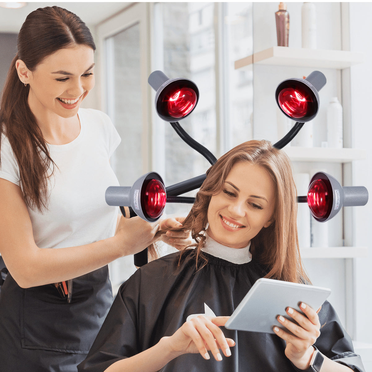 Infrared Heat Lamp 750W Salon Hair Color Processor Perming Hair Heater