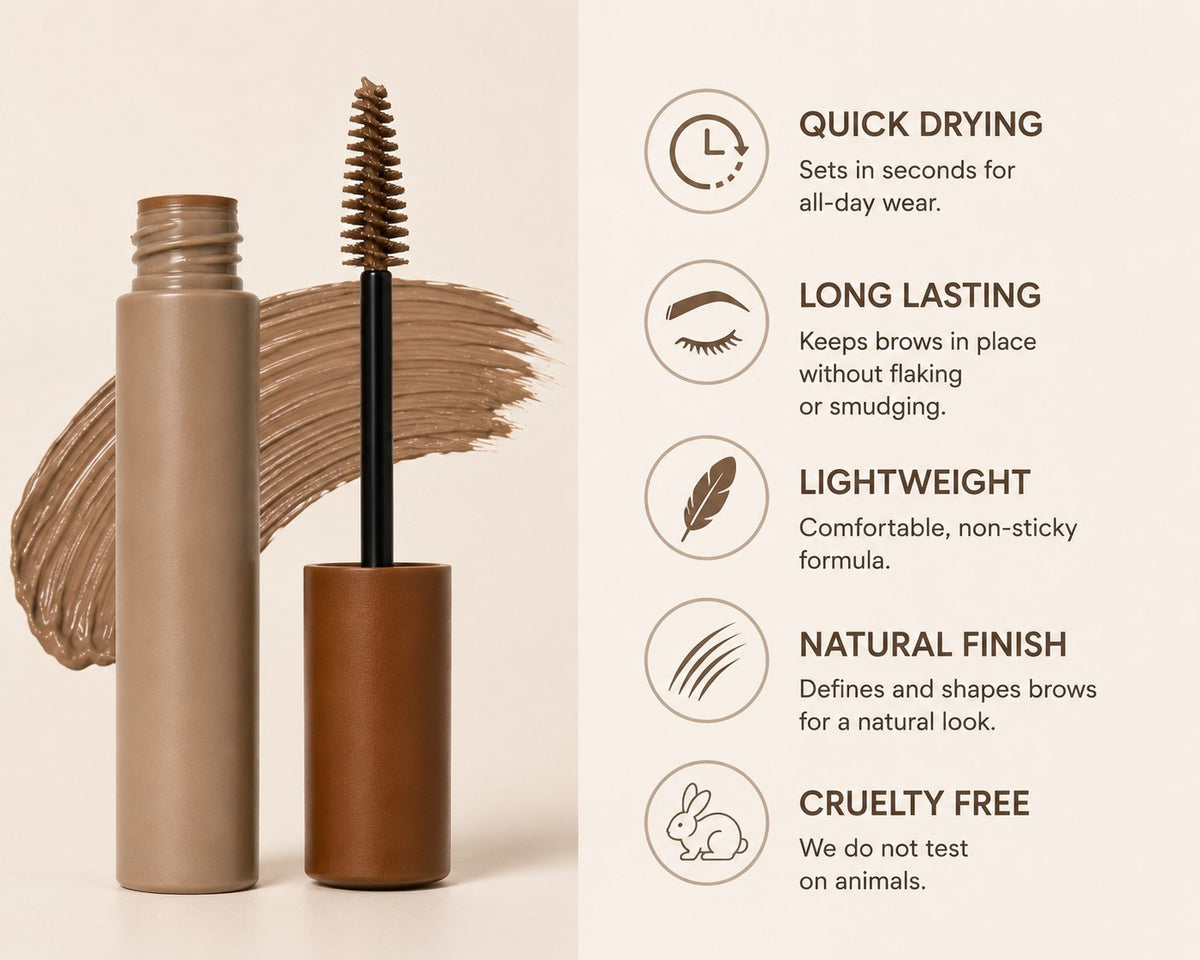 Blonde Brow Gel - Natural Look, Long Lasting Eyebrow Mascara for Fuller Brows
