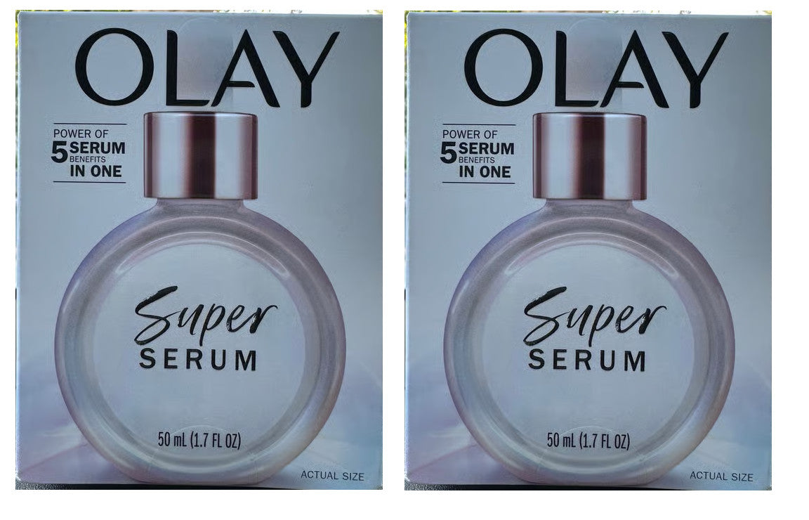 Olay Glow Serum for Face - Anti-Aging Brightening Serum 1.7 oz Twin Pack