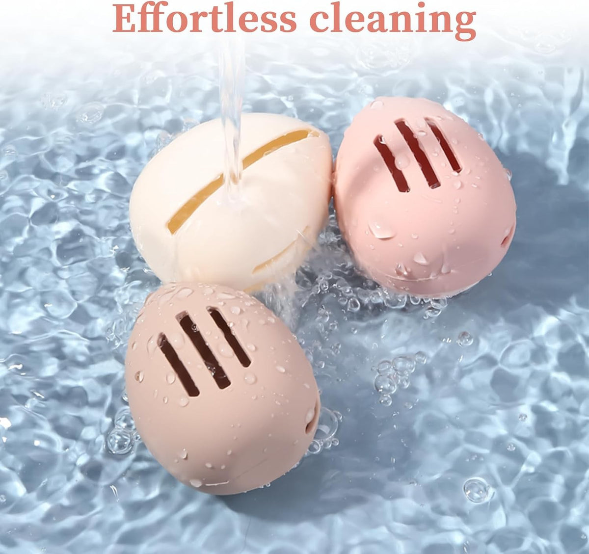Travel Cosmetic Storage Case for Makeup Sponges - Egg-Shaped Silicone Holder