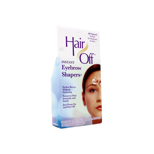 Hair Removal Eyebrow Shapers 6-Pack Pre-Cut Instant Hair Off Mistake-Proof
