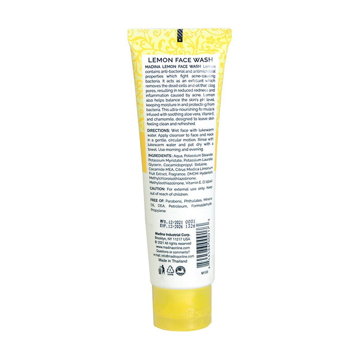 Lemon Face Wash for Deep Cleansing & Oil Control - 100mL