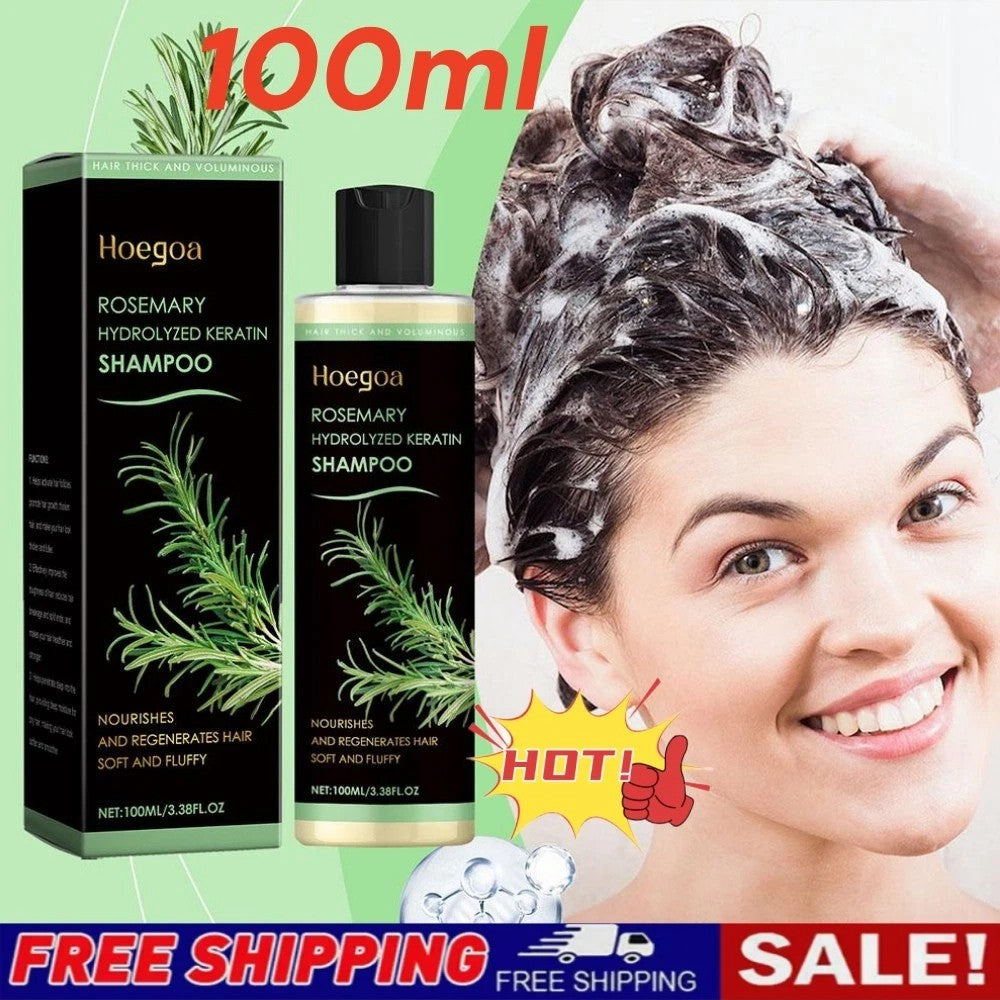 Rosemary Hair Growth Shampoo with Hydrolyzed Keratin for Thinning Hair - 100ML