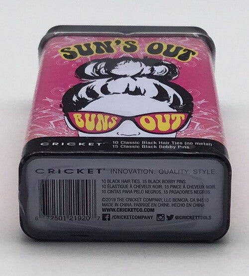 Cricket Sun's Out Buns Black Hair Ties Bobby Pins Kit