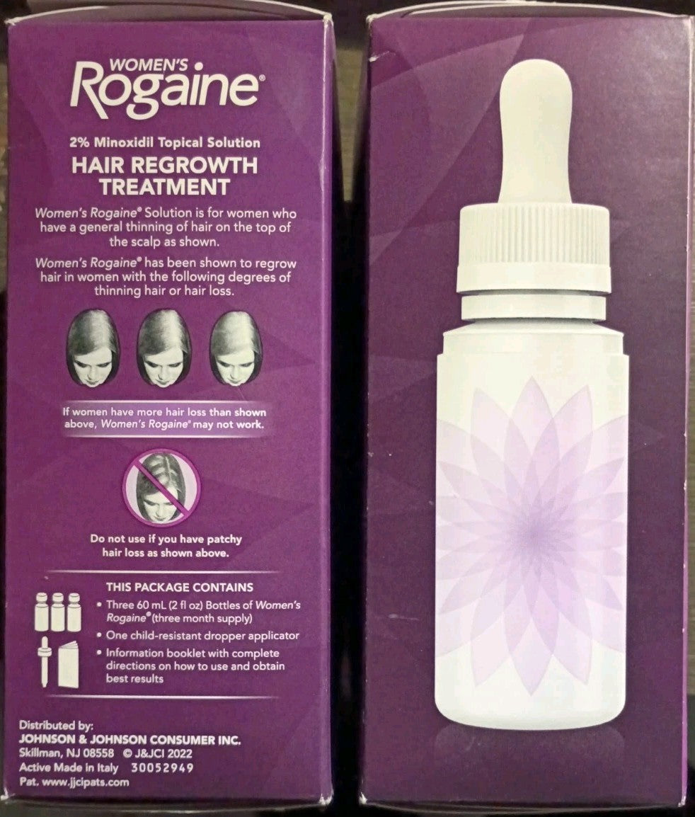 Women's Rogaine 2% Minoxidil Hair Regrowth Solution - 6 Month Supply