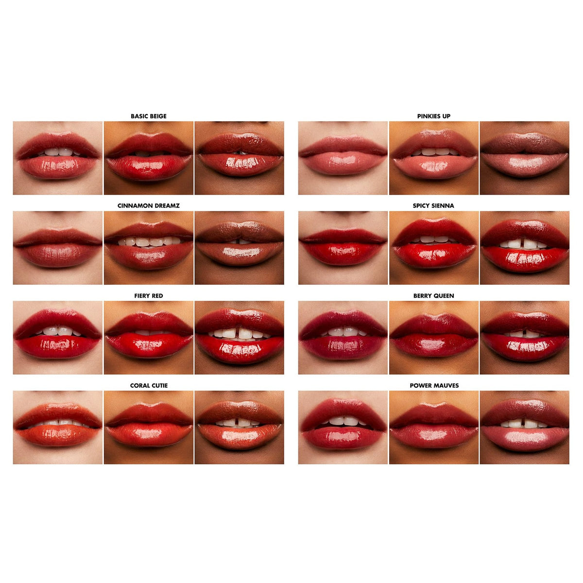 Lip Gloss & Stain - Long-Lasting Sheer Color with Gloss Finish - 8 Shades