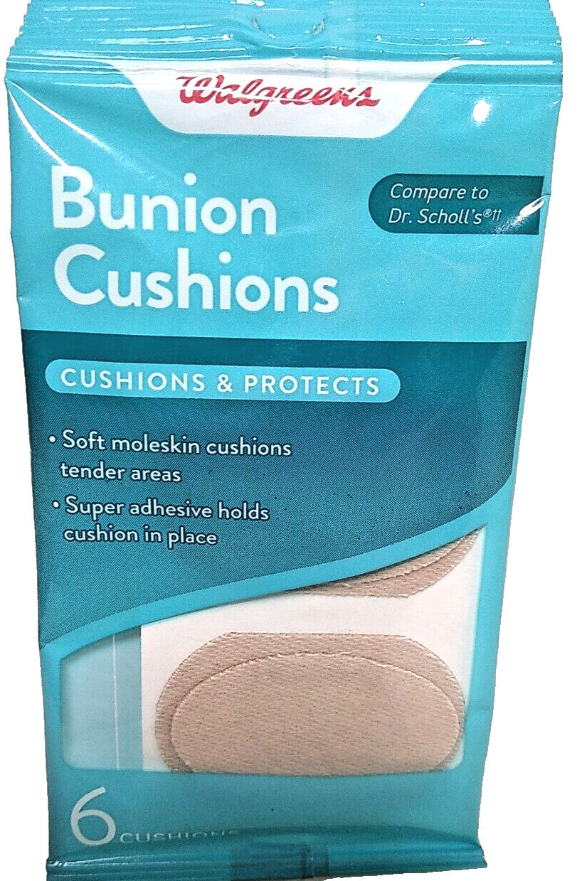 Bunion Cushions 6 Ct - Compare to Mr. Scholl's Cushions & Protects