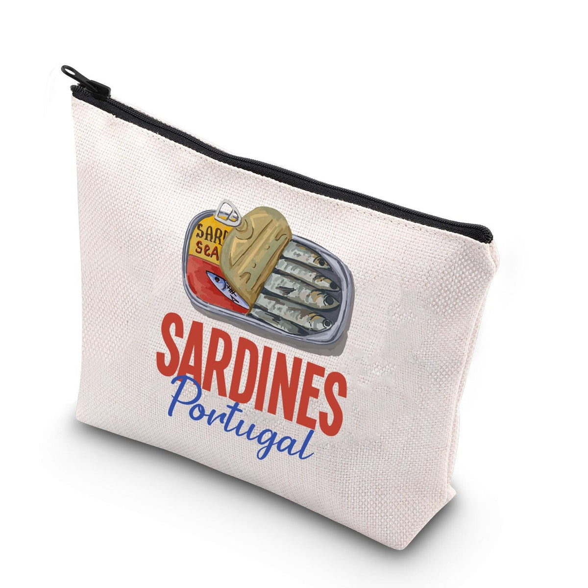 Sardine Tin Makeup Bag - Waterproof Cosmetic Travel Pouch