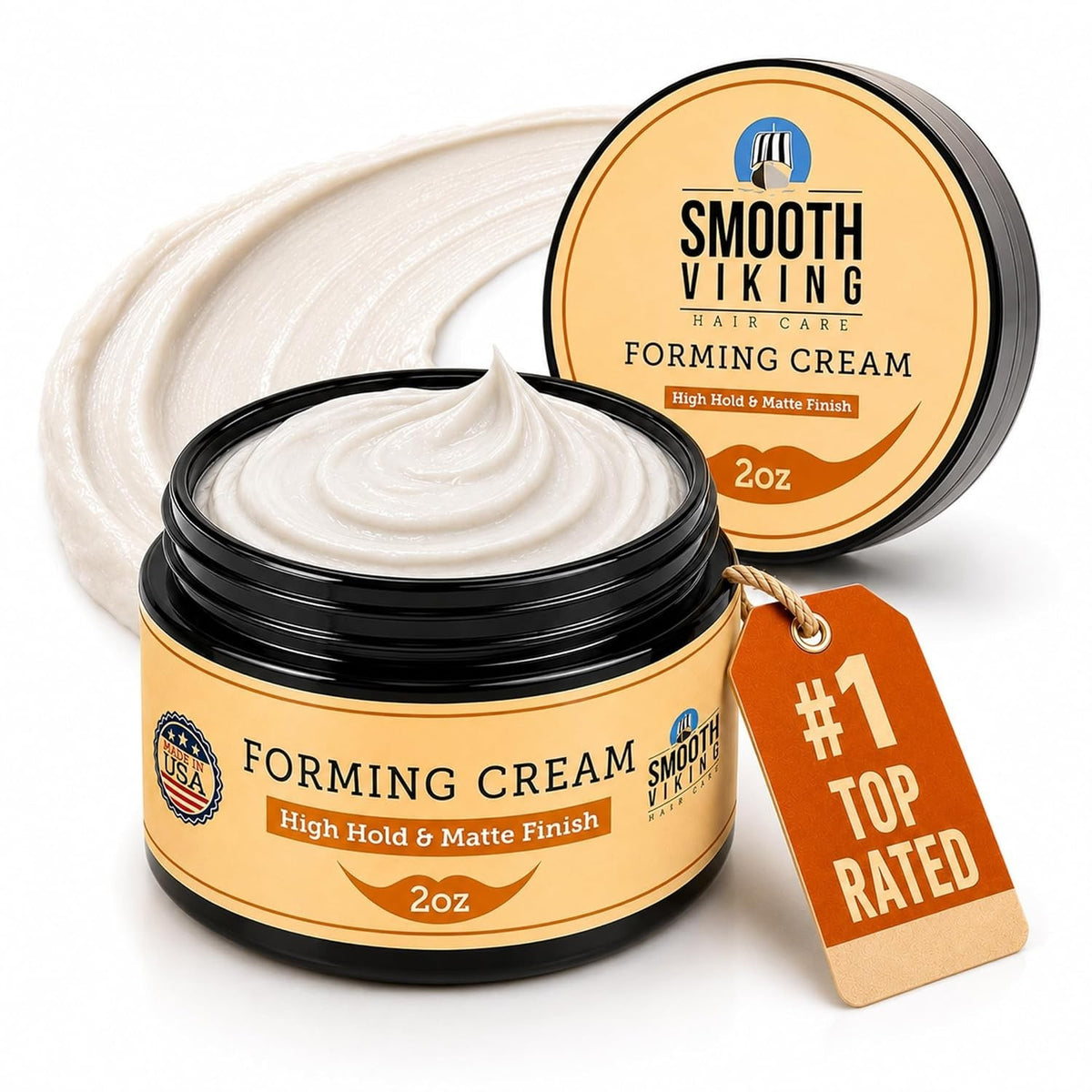Hydrating Matte Hair Paste - High Hold Men's Styling Cream, 2oz Travel Size