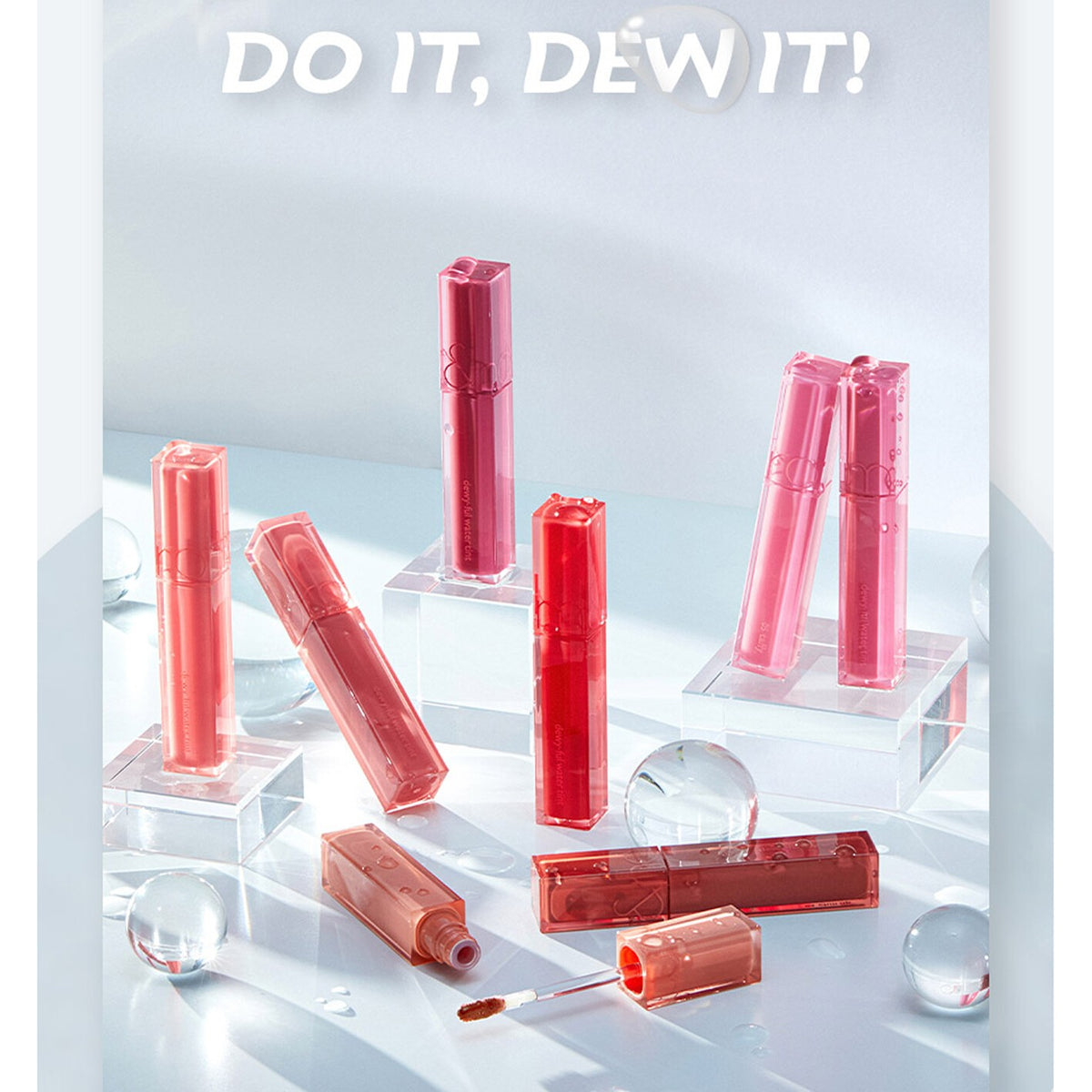 Rom&nd Dewy-Ful Water Lip Tint 5g - Vibrant Dewy Finish, Multiple Colors