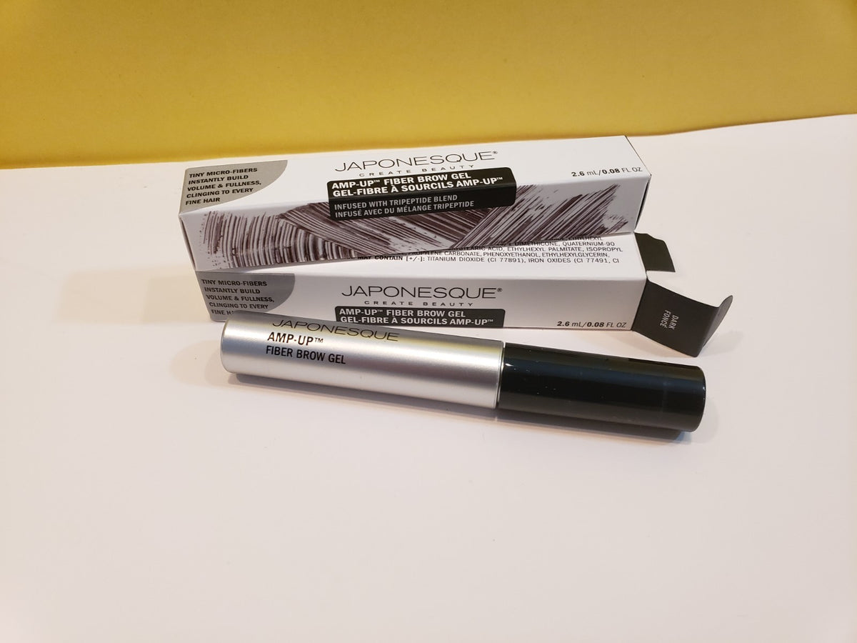 Fiber Brow Gel Dark 0.08oz - Set of 2 Micro-Fiber Eyebrow Enhancers