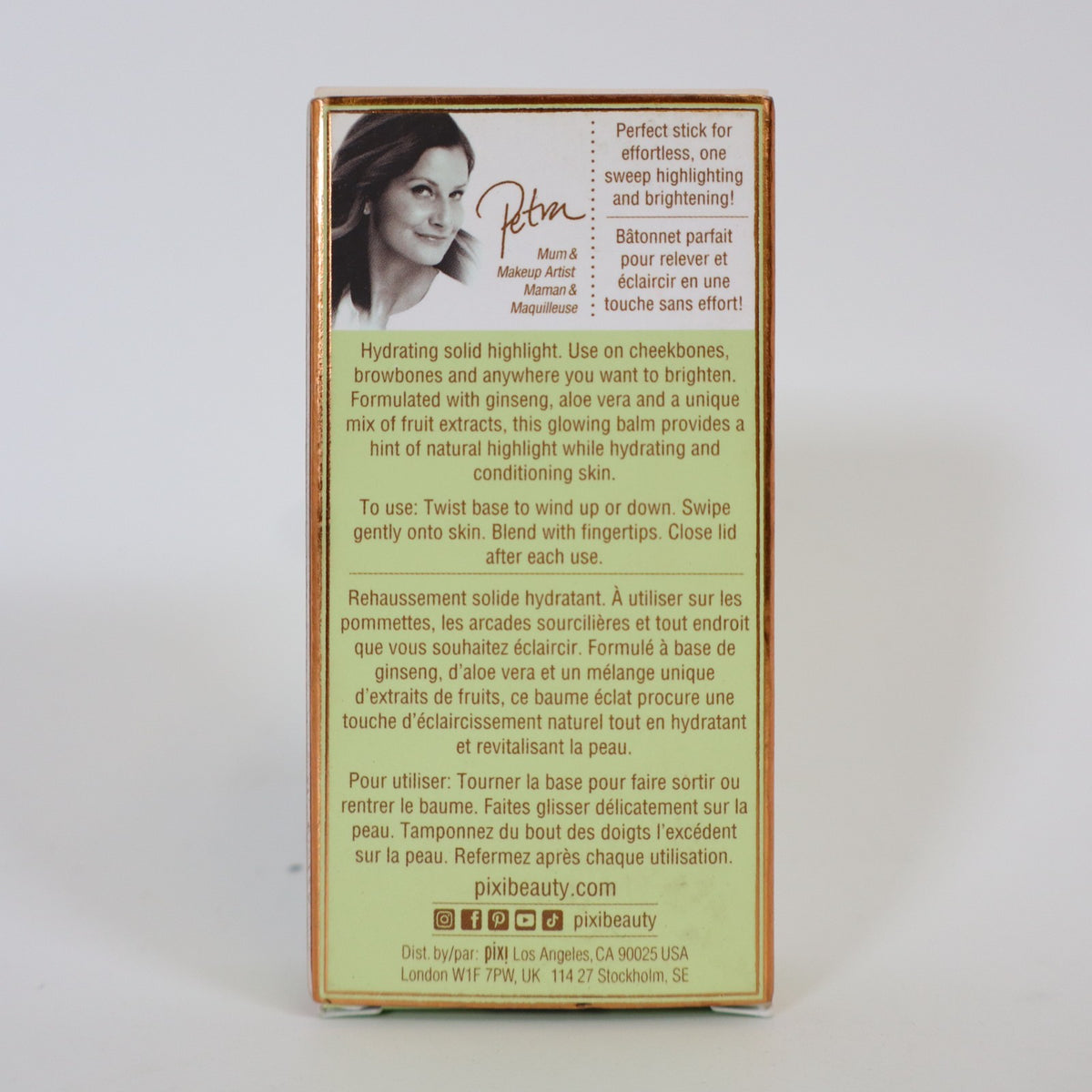 Moisture Stick Highlighter - On-The-Glow Super Glow for Face & Skin - Ice Pearl 0.6 oz