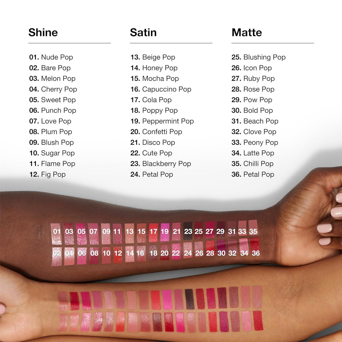 Clinique Longwear Shine Lipstick #02 Bare Pop Full Size - Lip Makeup