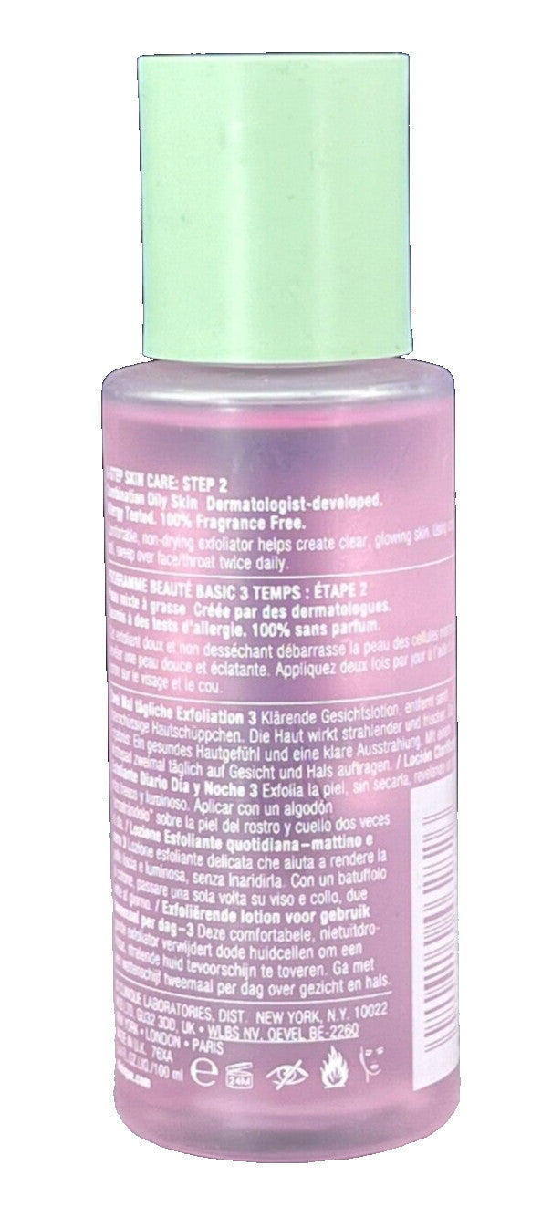 Clinique Clarifying Lotion 3 Exfoliator for Oily Skin 3.4 oz - New