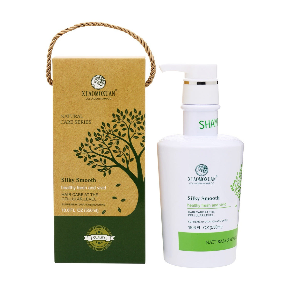 Organic Collagen Hair Shampoo for Damaged, Dry, and Frizzy Hair 18oz