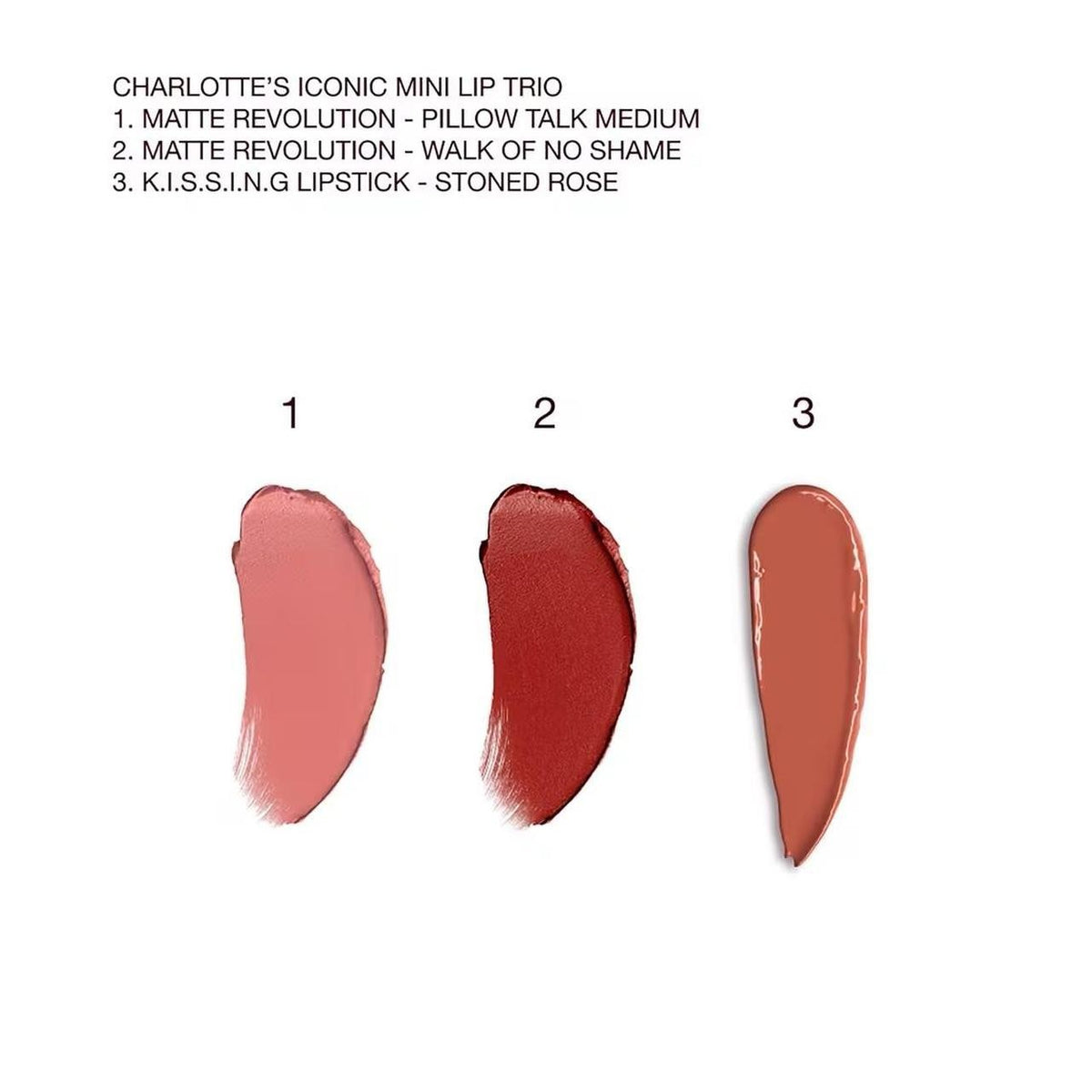 Charlotte Tilbury Mini Lipstick Set - 3 Matte Revolution Lipsticks