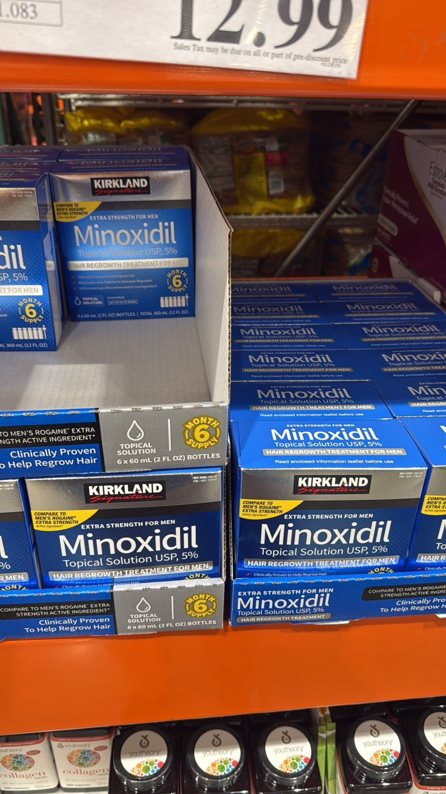 Minoxidil 5% Hair Regrowth Solution for Men – 6-Month Supply