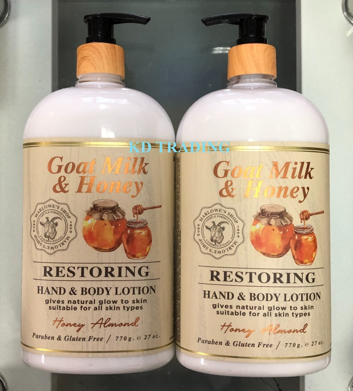 Goat Milk & Honey Restoring Hand & Body Lotion - 2 Pack