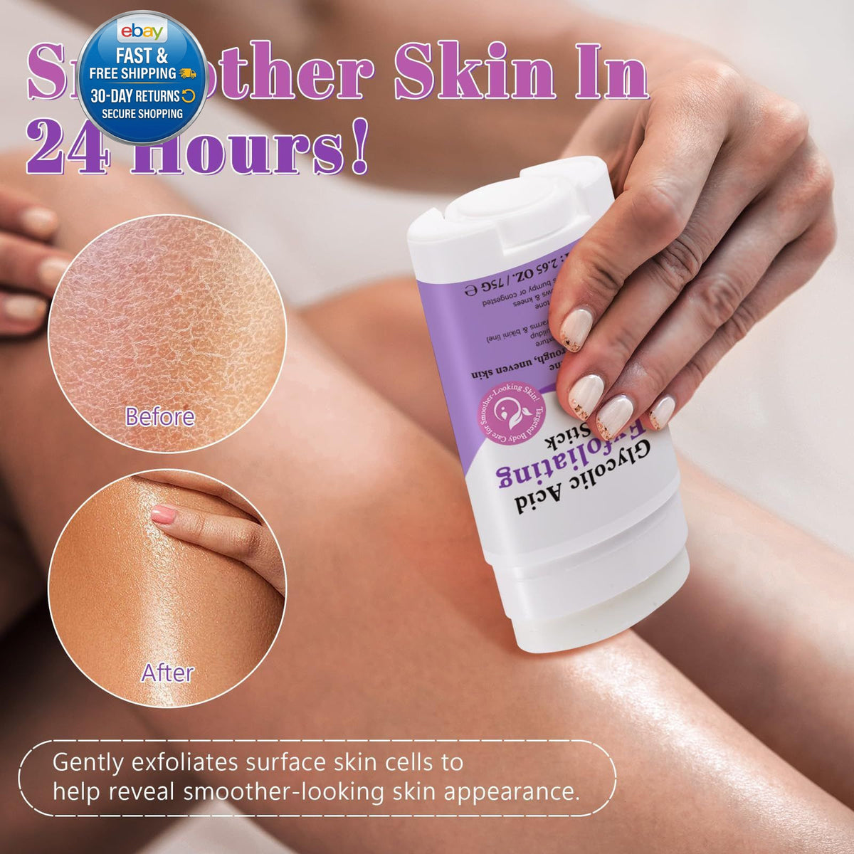 Glycolic Acid Exfoliating Body Stick with 7% AHA & 0.5% BHA – Solid
