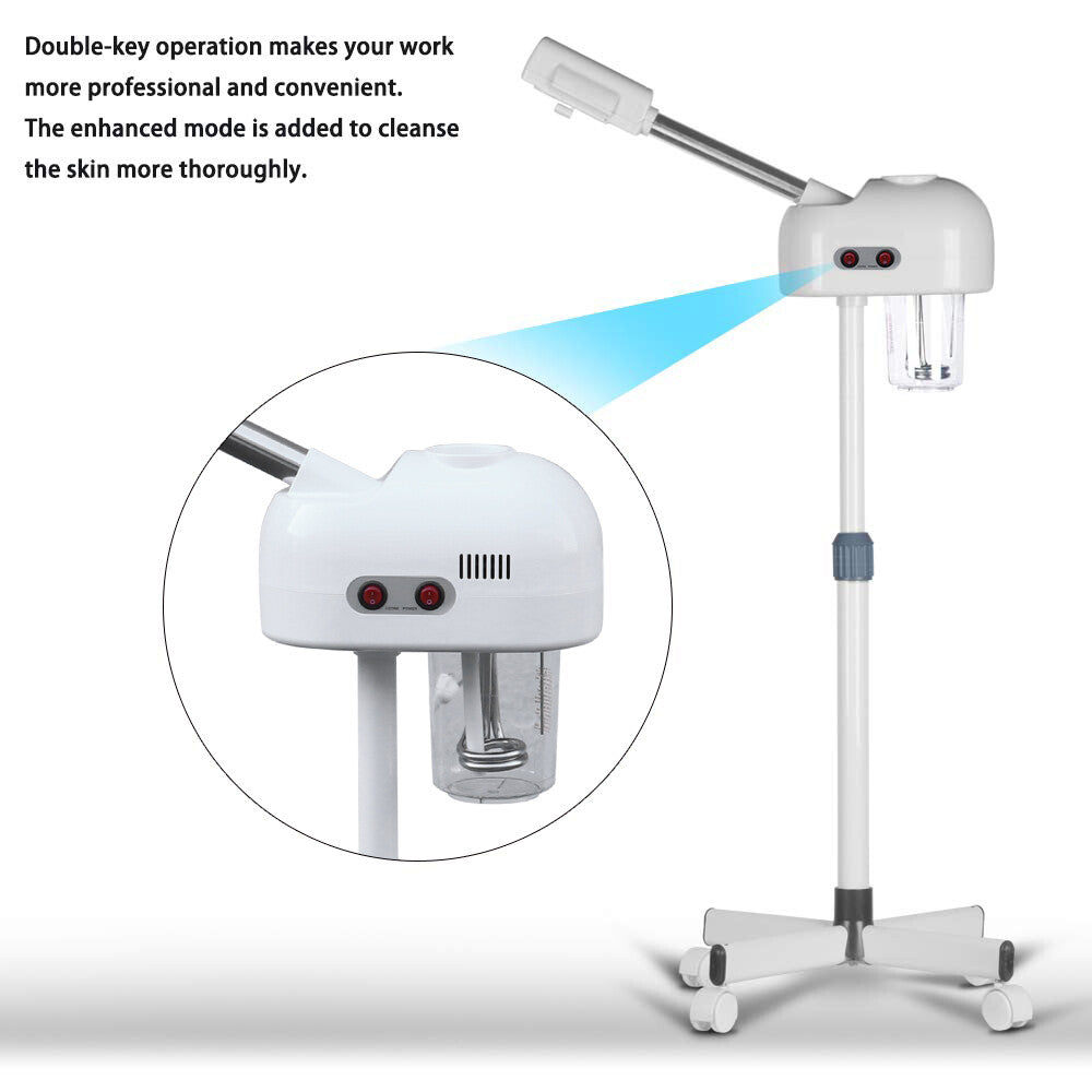 Ozone Facial Steamer - Hot Mist Machine Adjustable Height