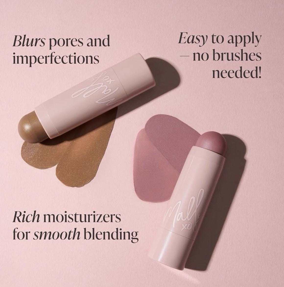 Face Highlight Stick with Mauve Shimmer for Contouring & Glow - Unisex
