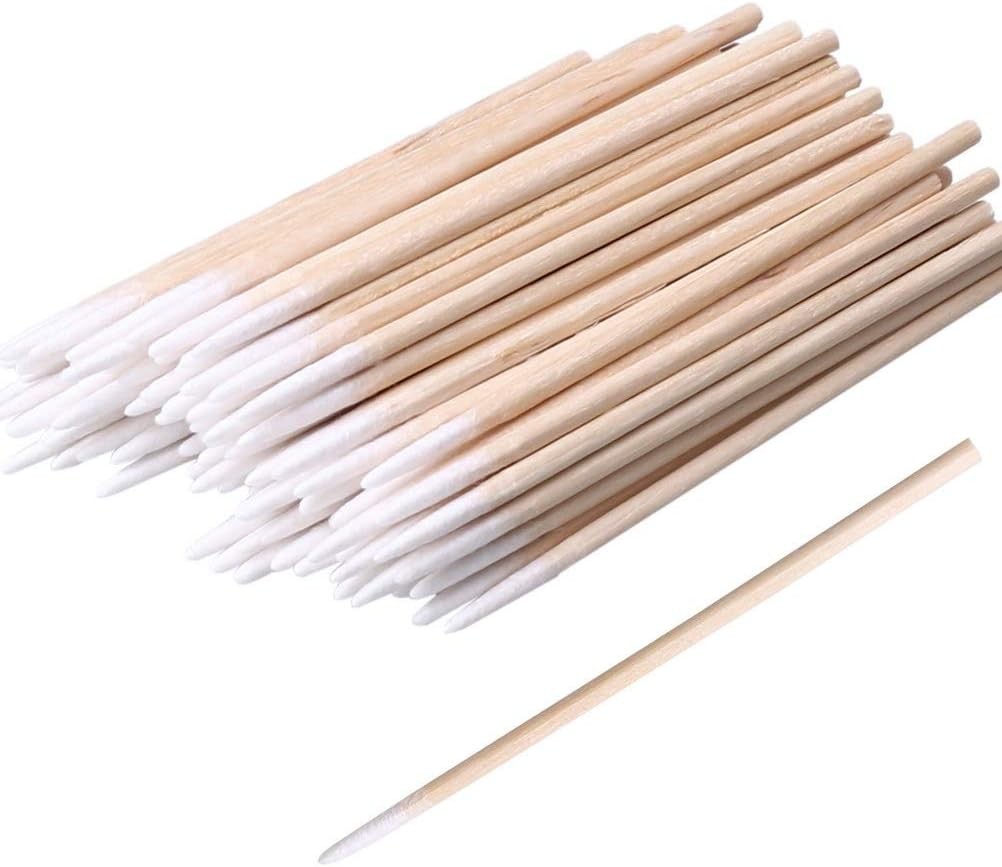 200PCS Precision Cotton Swabs for Makeup & Cleaning - 4 Inch