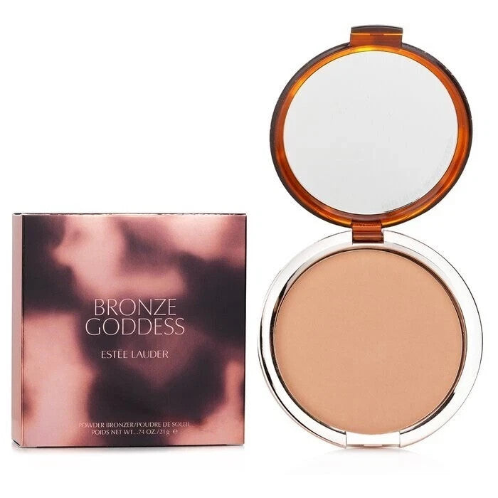 Luxury Powder Bronzer with Brush - Sun-Kissed Glow, Oil-Free & Dermatologist Tested