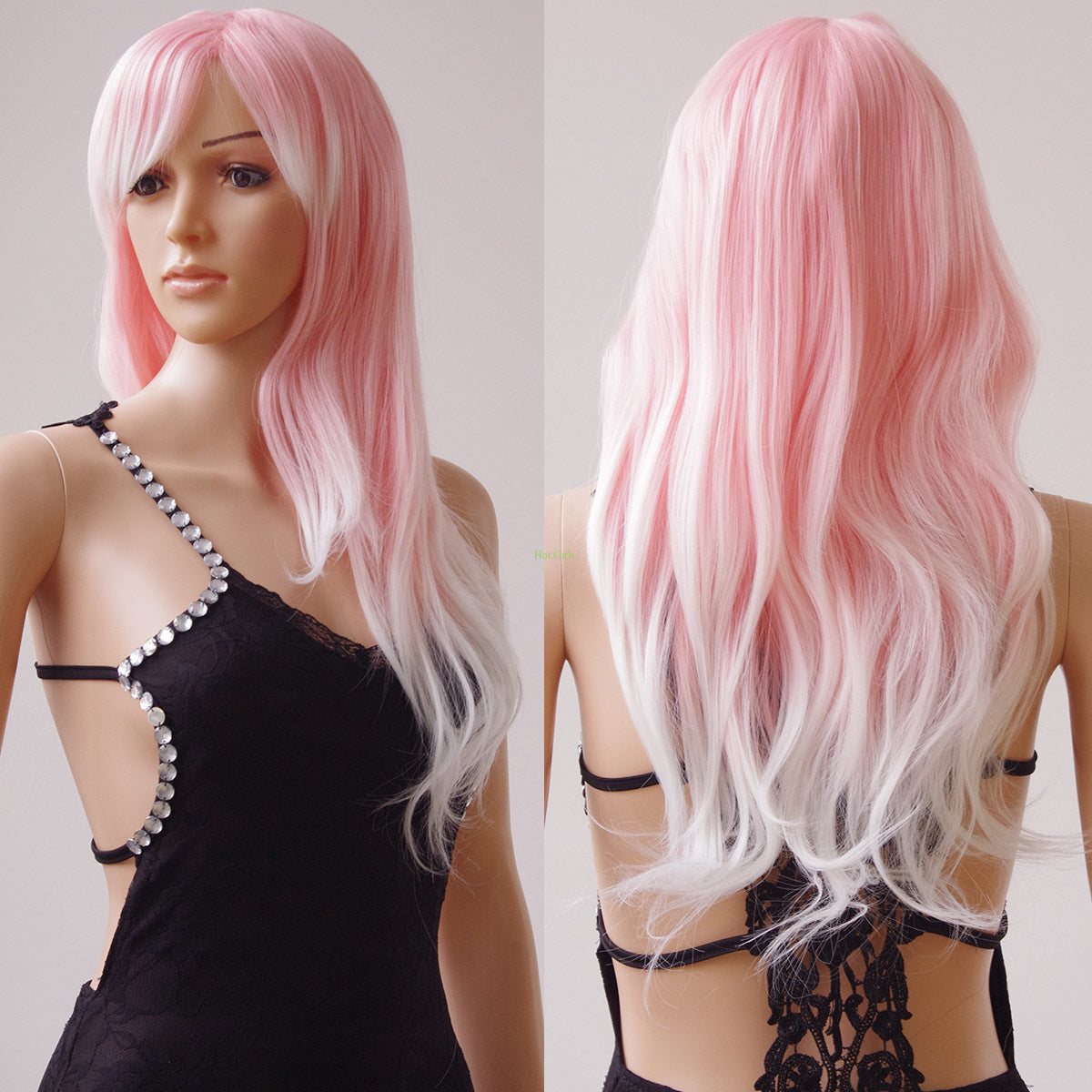 Long Ombre Wigs - Heat Resistant Synthetic Hair, Thick Full Wigs