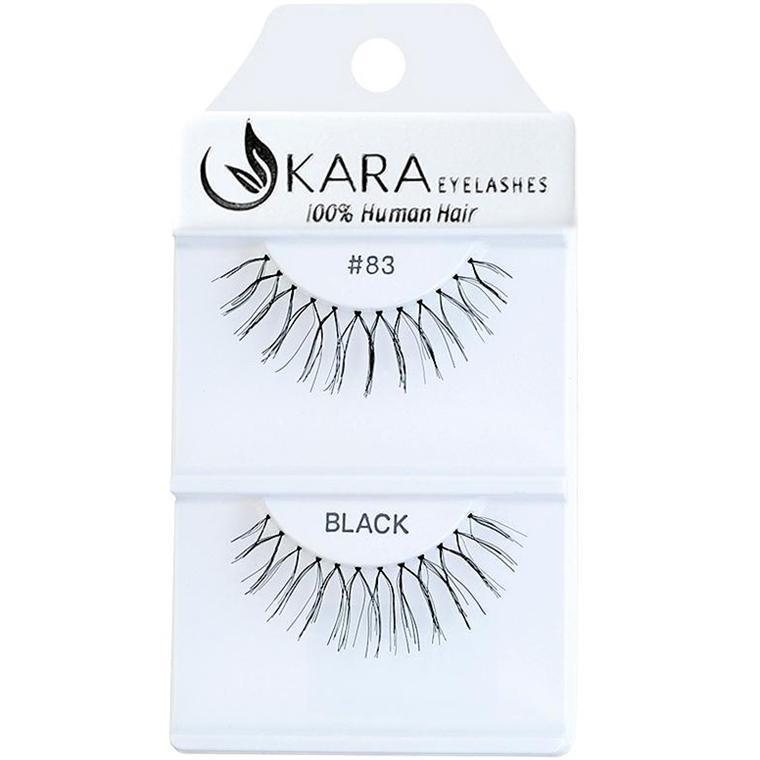6 Pairs 100% Human Hair False Eyelashes - Kara Assorted Styles