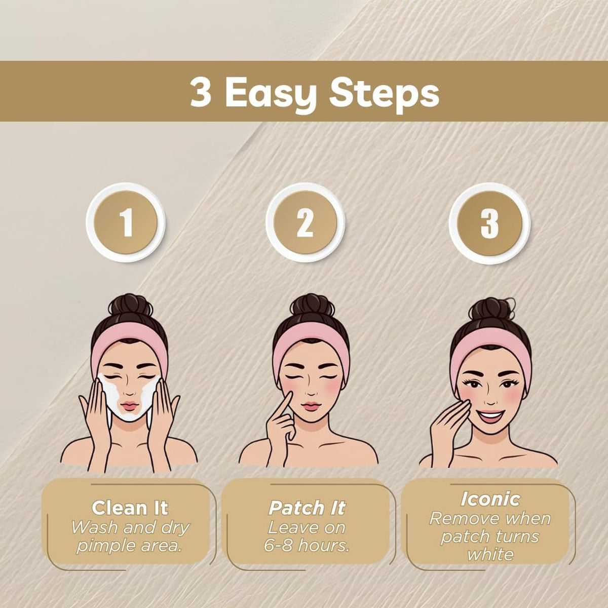 Hydrocolloid Acne Pimple Patches for Face & Skin - 36 Discreet Blemish Stickers