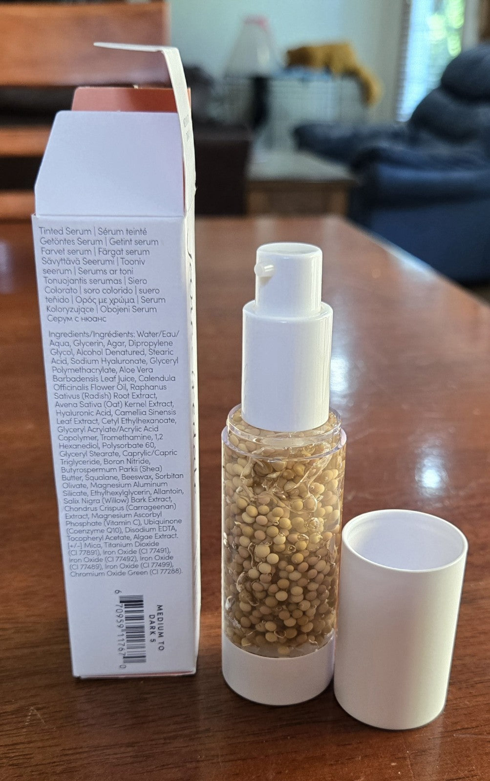 Tinted Serum Medium to Dark 5 with CoQ10 - Hydrating Face Primer 1 fl oz